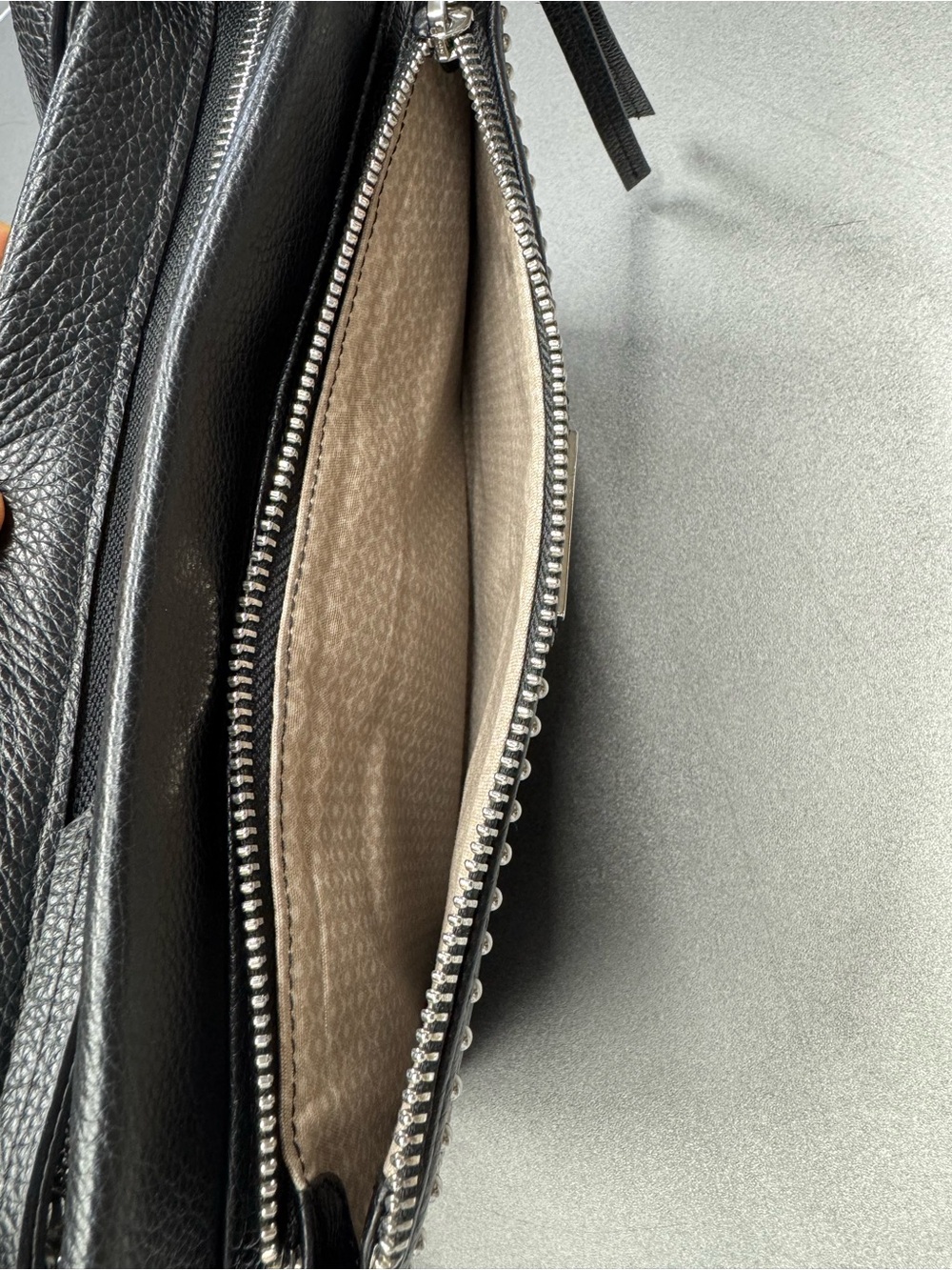 Brighton Jagger Pretty Tough Black Leather Studded Crossbody - Picture 9 of 13